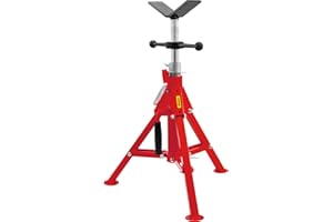 Mophorn V Head Pipe Stand 1/8"-12" Capacity,Adjustable Height 20"-37",Pipe Jack Stands 2500 lb. Load Capacity,Portable Folding Pipe Stands, Carbon Steel Body More Durable