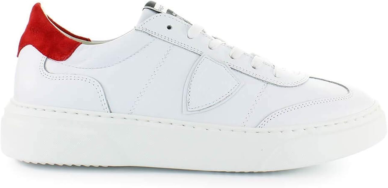 Philippe Model Men's Shoes Temple White Red Sneaker SS 2019 Amazon.co