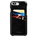 iPhone 8 Plus Case, iPhone 7 Plus Case, Benuo[Card Slot Vintage Series] Premium Genuine Leather Card Case,3 Card Slots, Ultra Slim, Soft Leather Cover for iPhone 8 Plus/7 Plus 5.5 inch(Stylish Black)
