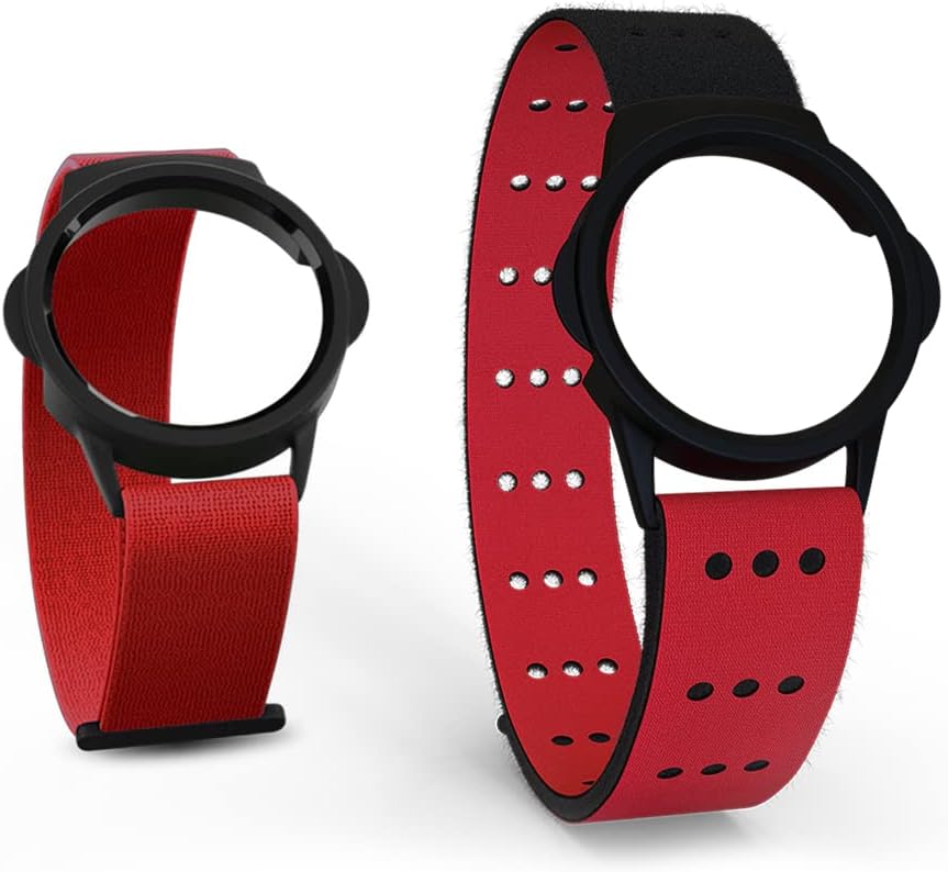 MYZONE MZ-Switch Replacement Arm & Wrist Straps Red - Adjustable