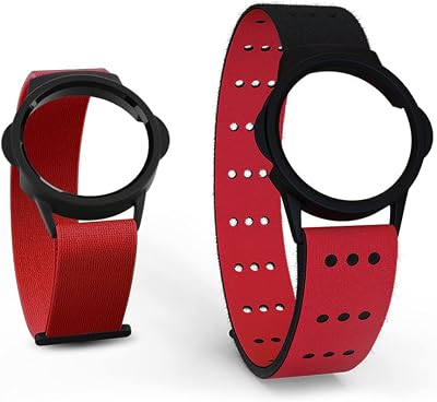 MYZONE MZ-Switch Replacement Arm & Wrist Straps Red - Adjustable