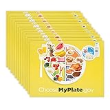 Kicko Make a Plate Sticker - Set of 12 Choose My Plate Stickers Scene for Birthday Treat, Goody Bags, School Activity, Group Projects, Room Decor, Arts and Crafts