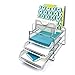 Seville Classics 3-Tier Stacking Mesh Desk Organizer 5 Vertical File Sorter 3 Locking Sliding Letter Tray Non Slip Desktop Storage, Satin Pewter