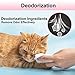 Deodorizing Hypoallergenic Pet Wipes with Fragrance Free Natural Organic for Cleaning Face Butt Eyes Ears Paws Teeth 100ct per Pack / 3Pack