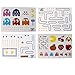 Paladone Pac-Man Vinyl Decals - Reusable Vinyl Stickers - 4 Sheets