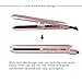 Flat Iron for Hair Straightening, ELFINA Professional Steam Straightener (ionic with LCD, 5 modes,) - Pink