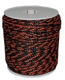 T.W . Evans Cordage 80-026OB 3/8-Inch by 600-Feet California Truck Rope, Black and Orange