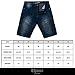 Chams Men's Fashion 5 Pocket Stretch Denim Jean Knee Shorts
