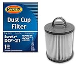 EnviroCare Replacement HEPA Vacuum Filter for Eureka DCF-21 Uprights, DCF21, White