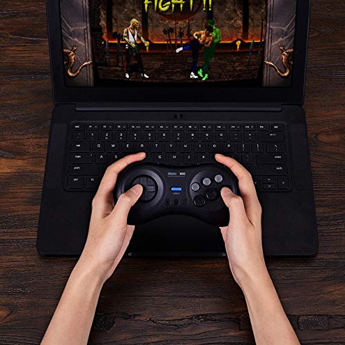 8Bitdo M30 Bluetooth Gamepad - Sega Genesis & Mega Drive Style - Nintendo Switch-Black (Bluetooth Version)
