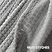 Simple&Opulence Gray Throw Blanket for Couch-Super Soft Fluffy Blankets for Women 50x70 Inches Cozy Lightweight Fleece Blanket for Home Decor