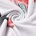 Uideazone Women Loose Blouse Top Cute Floral Short Sleeve Shirt,B-white,X-Large