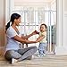 Summer Infant Multi-Use Extra Tall Walk-Thru Baby Gate, Metal, White Finish – 36” Tall, Fits Openings up to 29” to 48” Wide, Baby and Pet Gate for Doorways and Stairways