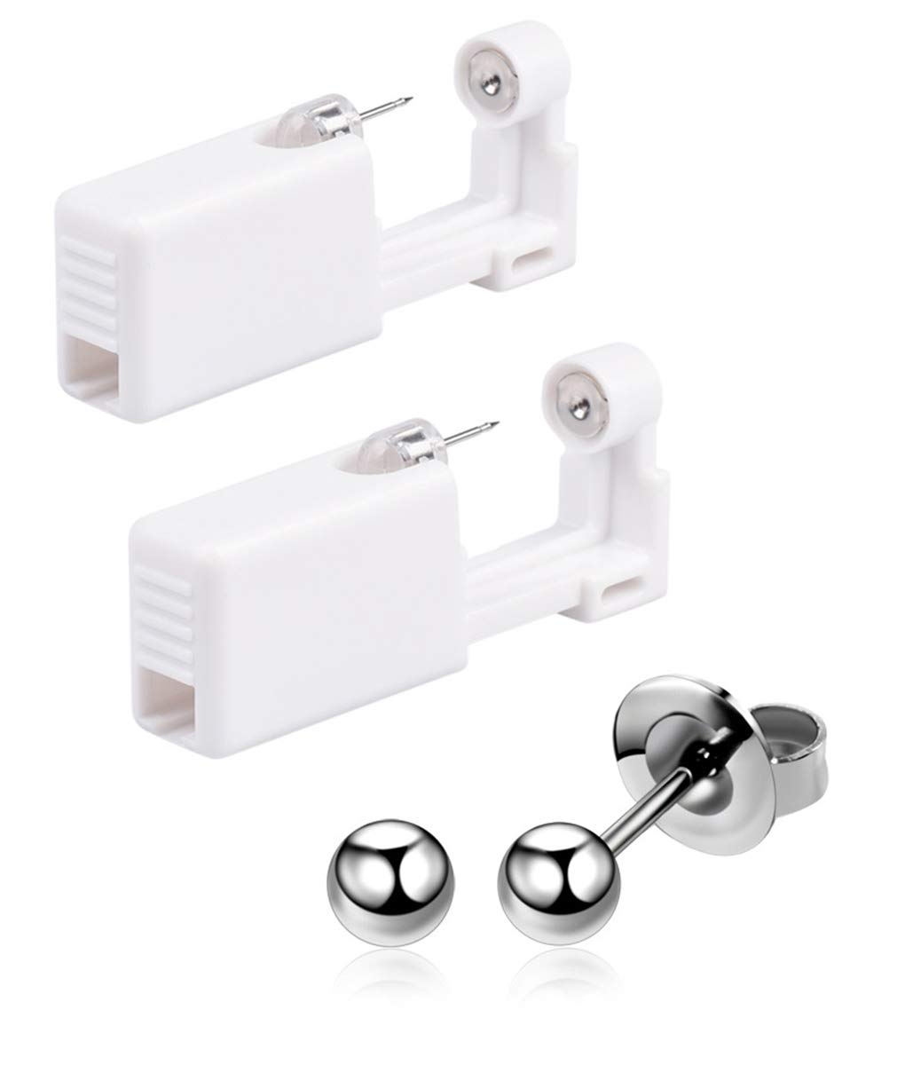 Self Ear Piercing Gun Studs with Piercing Gun Disposable