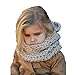 Winter Baby Kids Hat and Scarf, Unicorn/Rabbit/Bear/Fox/Cat Animal Windproof Hats Knitted coif Hood Scarf Beanies For Autumn Winter (Beige-Bear)