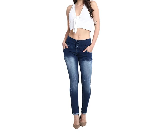 womens high waisted western jeans
