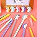 BBTO 15 Pieces Unicorn Gel Ink Pens Cute Creative Shaped Gel Black Ink Pens Roller Pens Unicorn Gifts for Girls (Color 1)