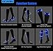 KKUP2U Compression Socks 20-30 mmhg Medical Graduated Compression for Flight, Maternity, Travel, Nurses,Athletics, Running - Boost Stamina, Circulation & Recovery -Blue XL