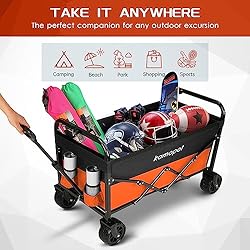 Kamopot Collapsible Wagon Cart,Foldable Beach