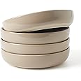 famiware Milkyway 33 oz Bowl Set, Pasta Bowls Set of 4, Salad Bowls Perfect for Your Friend for Housewarming, Thanksgiving, Christmas, Cinnamon Brown