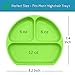 Silikong Suction Plate for Toddlers | BPA Free, 100% Food-Grade Silicone | Microwave, Dishwasher and Oven Safe | Stay Put Divided Baby Feeding Plates