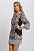 Floerns Women's Ethnic Print Half Sleeve Waistband Dress