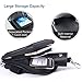 E Tronic Edge Workout Armband Phone Holder Case with Zipper Phone Pouch - Running Arm Band Cell Phone Holder for iPhone 12 11 X 8 7 & Galaxy S9 S8 S7 S6 Note Edge Pixel (Matte Black)