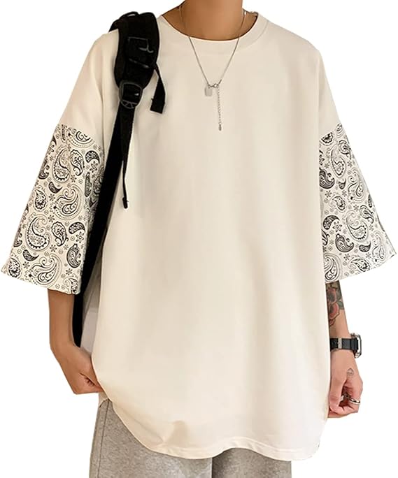 Amazon Co Jp Tシャツ メンズ 半袖 おしゃれ 夏服 メンズ 無地 ゆったり カジュアル 五分袖 Tシャツ トップス White 2xl 服 ファッション小物