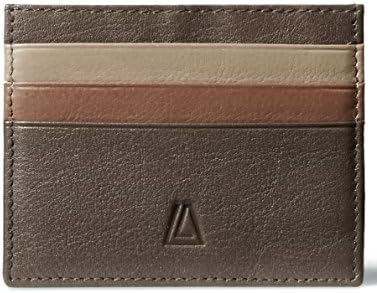 Men's 100% Leather Credit Card Holder with RFID Blocking