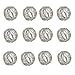 ARN Craft Silver Round Mesh Napkin Rings- Set of 12 for Weddings Dinner Parties or Every Day Use (CW- 07-12)