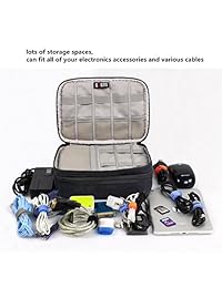 Organizador de electrónicos para viaje, bolsa de cordón para accesorios, estuches de almacenamiento