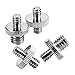 Mudder 1/4 Inch Male to 1/4 inch Male Screw 1/4 Inch Male to 3/8 Inch Male Threaded Screw Adapter for Camera/Tripod/ Monopod/Ballhead/ Light Stand (4 Pieces)