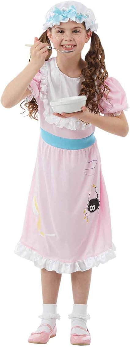 Amazon Com Childrens Little Miss Muffet Costume Girls Nursery Rhyme Book Outfit Clothing