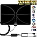 TV Antenna,[2019 Newest]HDTV Antenna Indoor Digital Amplified HD Antennas 120 Miles Range for Free 4K 1080P VHF UHF Local Channels with Amplifier Signal Booster- Support All TV's(16.5ft Coax Cable）