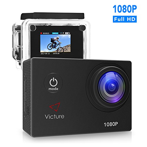 Victure action camera 1080p 12mp waterproof sports came…