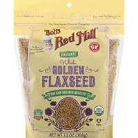 Bob's Red Mill Organic Raw Whole Golden Flaxseeds, 13 Oz