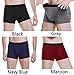 ASERLIN Men's 5-Pack Boxer Briefs Underwear Men's Pure Cotton U Convex Underwear 2B1G1B1R-L