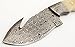 GladiatorsGuild 65- Custom Handmade Damascus Steel Skinner 9 Inch Hunting Knife Fixed Blade Skinning Knife with Gut Hook with Sheath (White Bone)