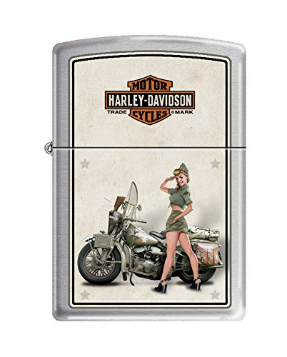 Zippo Harley-Davidson US Army Brushed Chrome Pocket Lighter