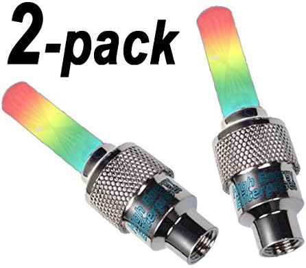 High Energy Enterprises LED Multi-Color Wheel Lights - Safety, Visibility, Automatic Color-Changing LEDs 100% Guaranteed (See Details)