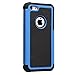 iPhone 5C Case, AUMIAU Hybrid Dual Layer Shock Absorbin Armor Defender Protective Case Cover (Hard Plastic with Soft Silicon) for Apple iPhone 5C-Blue