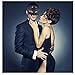 Mens Masquerade Mask Greek Roman Party Mask Mardi Gras Halloween Mask Black