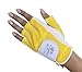 Lady Classic Half Glove (Left Hand), White and Yellow, Small