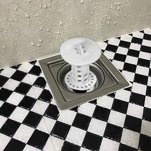Ostrichy Hair Catcher Shower Drain, Bathtub Hair Drain Catcher, Silicone Shower Hair Drain Catcher Shower Drain Hair Trap Protector for Bathroom, Kitchen, Shower Room, Snare, 2 PCS Drain Hair Catcher