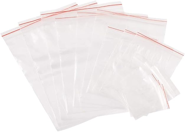 Amazon Beadthoven 500枚 6cm 8cm 12cm 16cm 19cm 長方形 透明opp袋 ジップロック袋 トップシールバッグ パッケージ 包装袋 透明のセロファンの袋 ラッピング 袋 透明食品収納袋 密閉袋 自立袋 菓子袋 規格袋 小分けラッピング お菓子 クッキー チョコレート 保存 包装