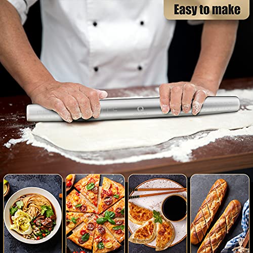 French Rolling Pin with Measurements Quellance Rolling Pins for