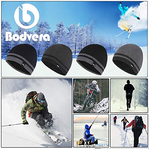 Bodvera Mens Winter Beanie Hat Warm 