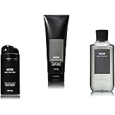 Bath and Body Works Noir Men's Collection 3 Piece Set Includes 3.7 oz Deodorizing Body Spray, 8 oz Ultra Shea Body Cream, 10 oz 2-IN-1 Hair & Body Wash