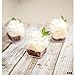Ilyapa 2oz Plastic Dessert Cups - 50 Pack Mini Dessert Cups with Spoons - Clear Reusable Small Appetizer Cup for Cheesecake Shooters, Chocolate Mousse, Parfait - Party and Catering Supplies - Square