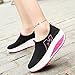 SAGUARO Ladies Soft Toning Rocker Shoes Womens Mesh Sports Tennis Shoes Slip on Wedges Platform Shoes Lightweight Fitness Walking Shoes
